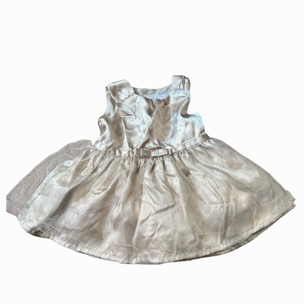 6/$20 Carter's baby Girl Size 3 months Shimmering Gold Baby Outfit